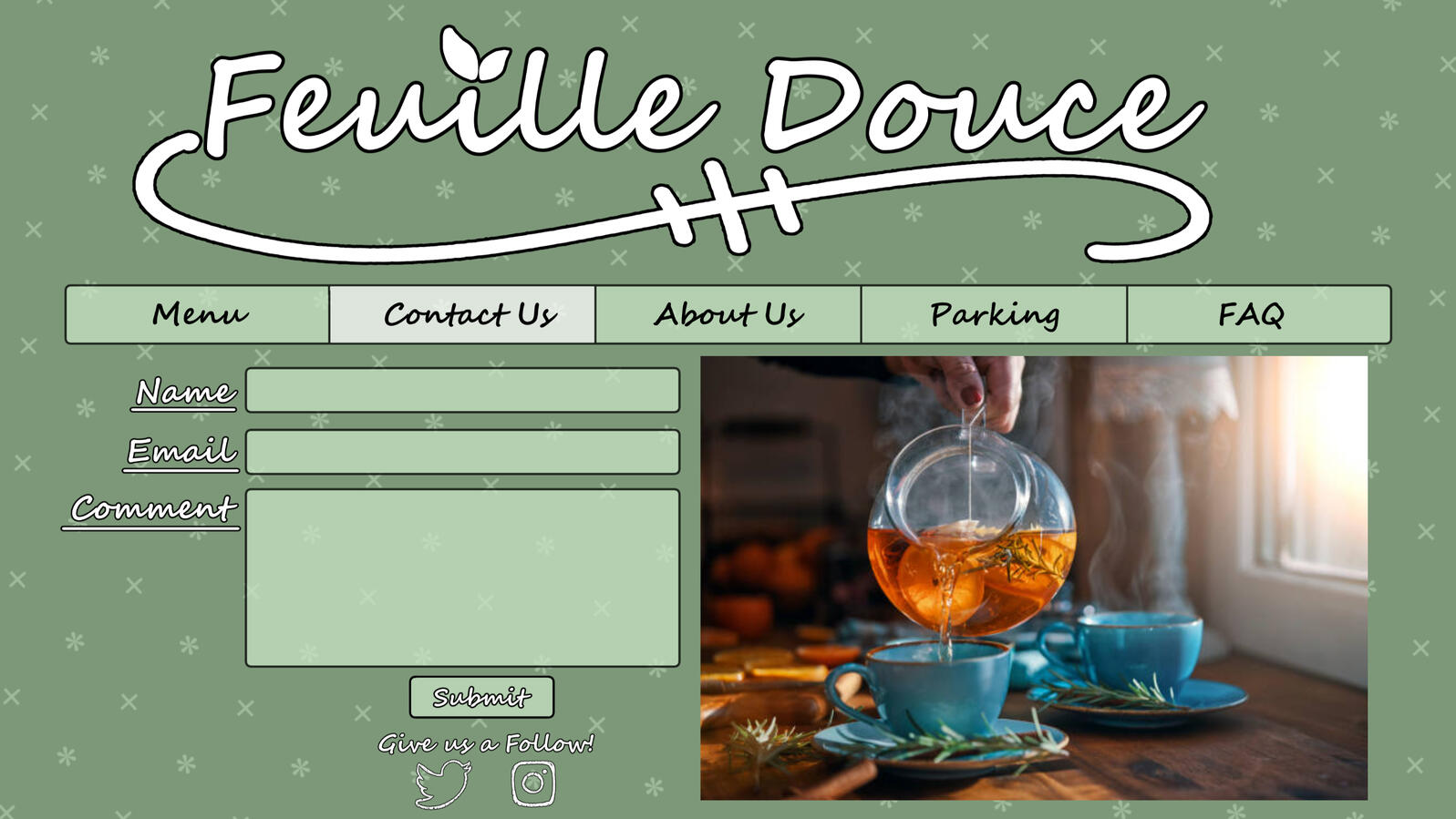 Feuille Douce - Contact