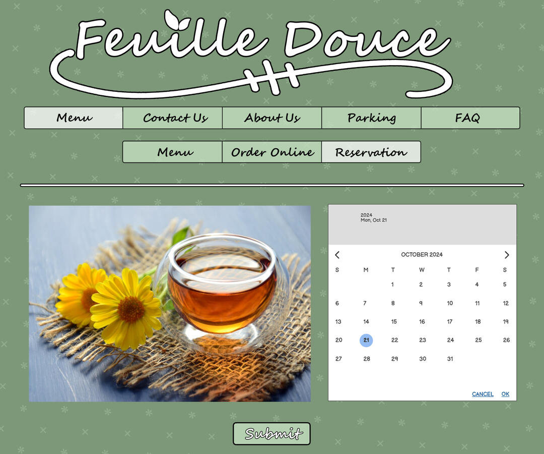 Feuille Douce - Reservation