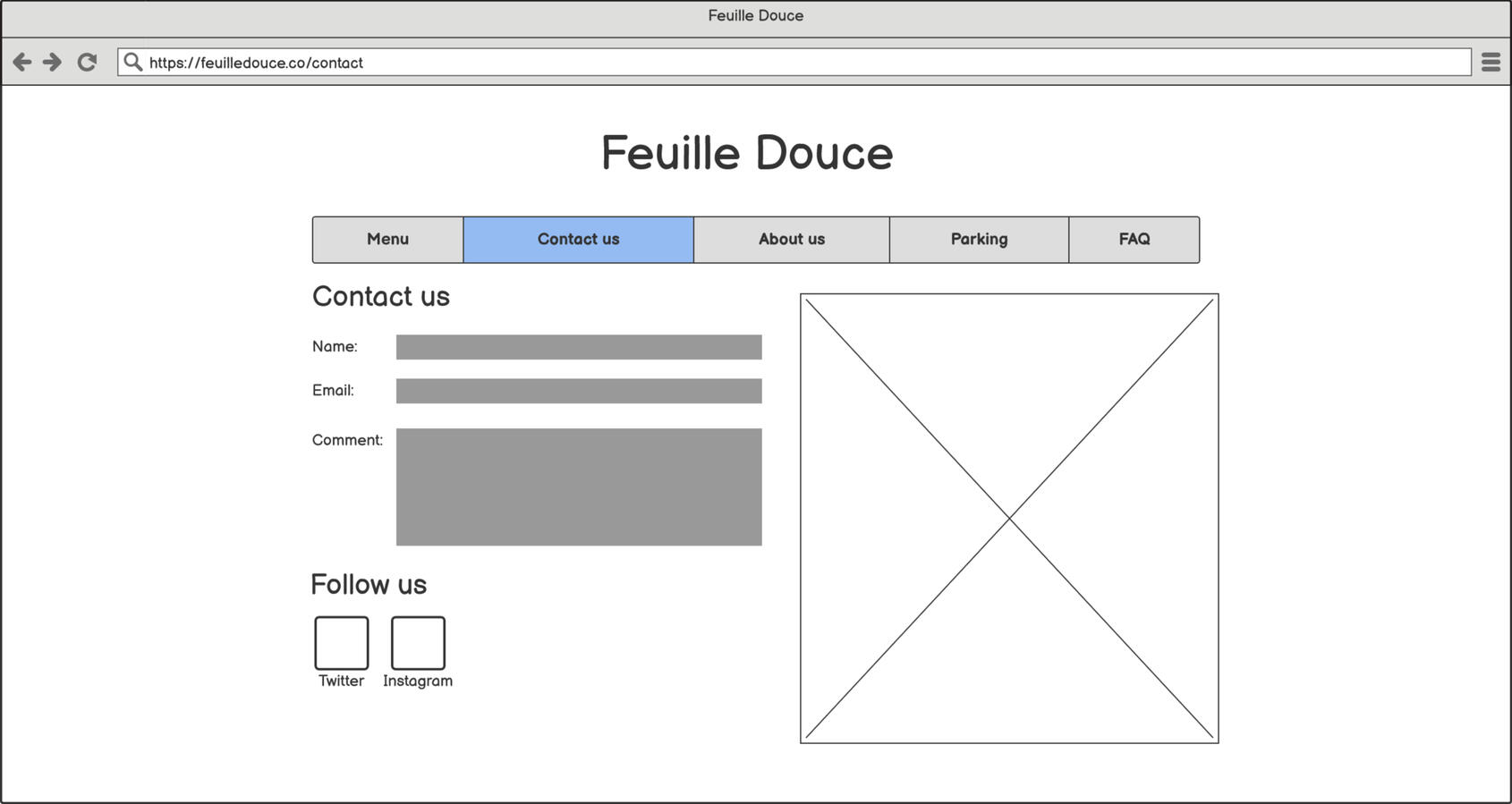Feuille Douce - Contact